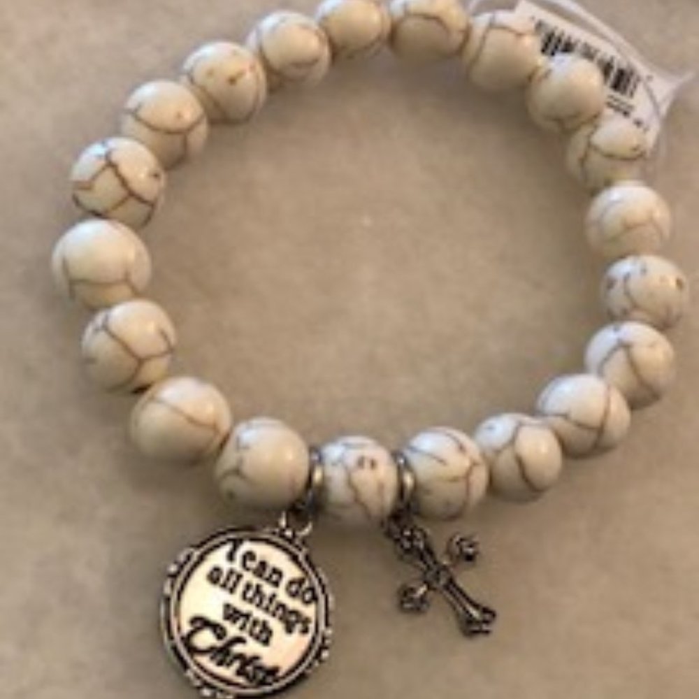 Our most popular Christian Bible verse charm brace